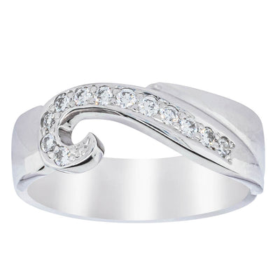 Deja Vu 18ct White Gold .20ct Diamond Ring-Ring-Walker & Hall