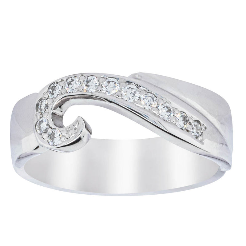 Deja Vu 18ct White Gold .20ct Diamond Ring-Ring-Walker & Hall