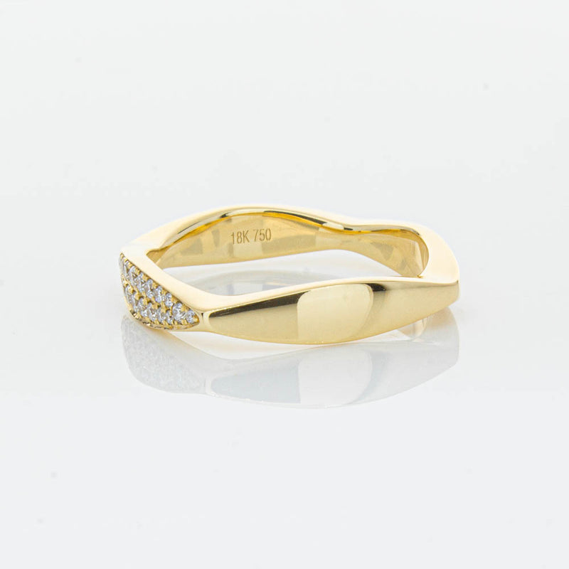 18ct Yellow Gold Diamond EOS Ring-Ring-Walker & Hall