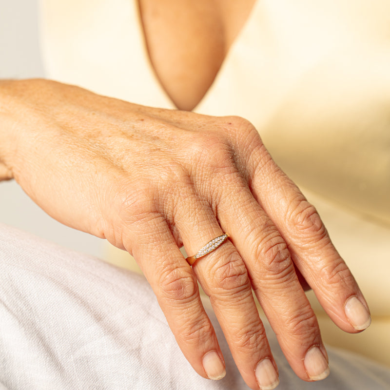 18ct Yellow Gold Diamond EOS Ring-Ring-Walker & Hall