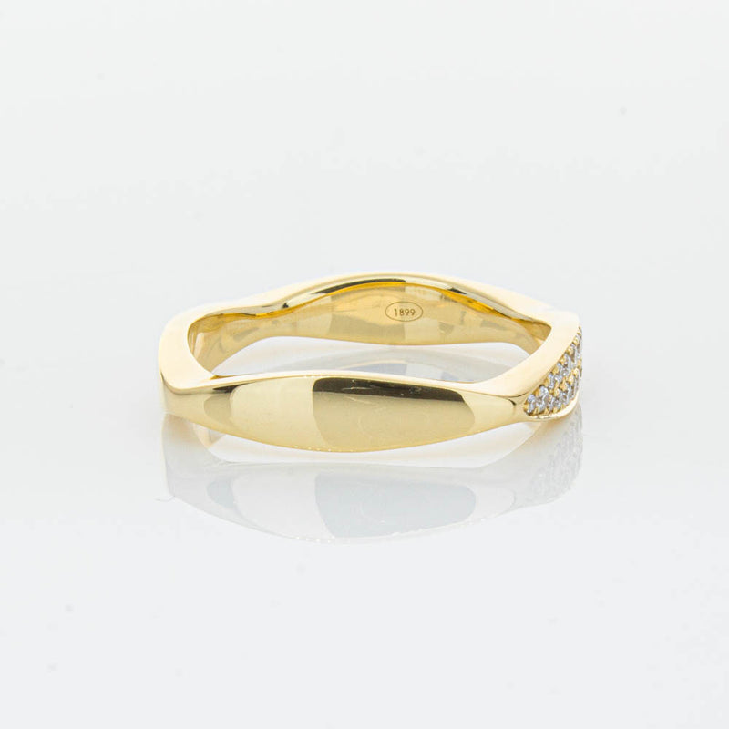 18ct Yellow Gold Diamond EOS Ring-Ring-Walker & Hall