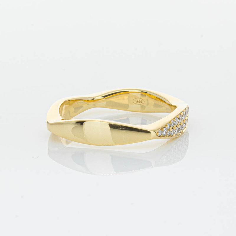 18ct Yellow Gold Diamond EOS Ring-Ring-Walker & Hall
