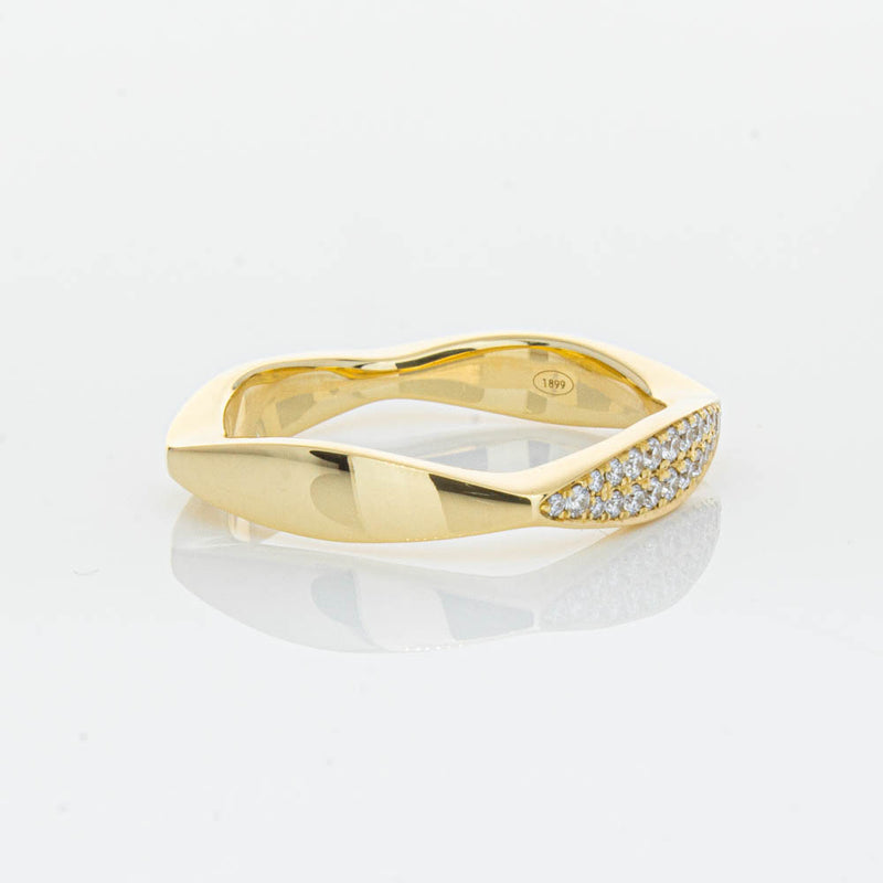 18ct Yellow Gold Diamond EOS Ring-Ring-Walker & Hall