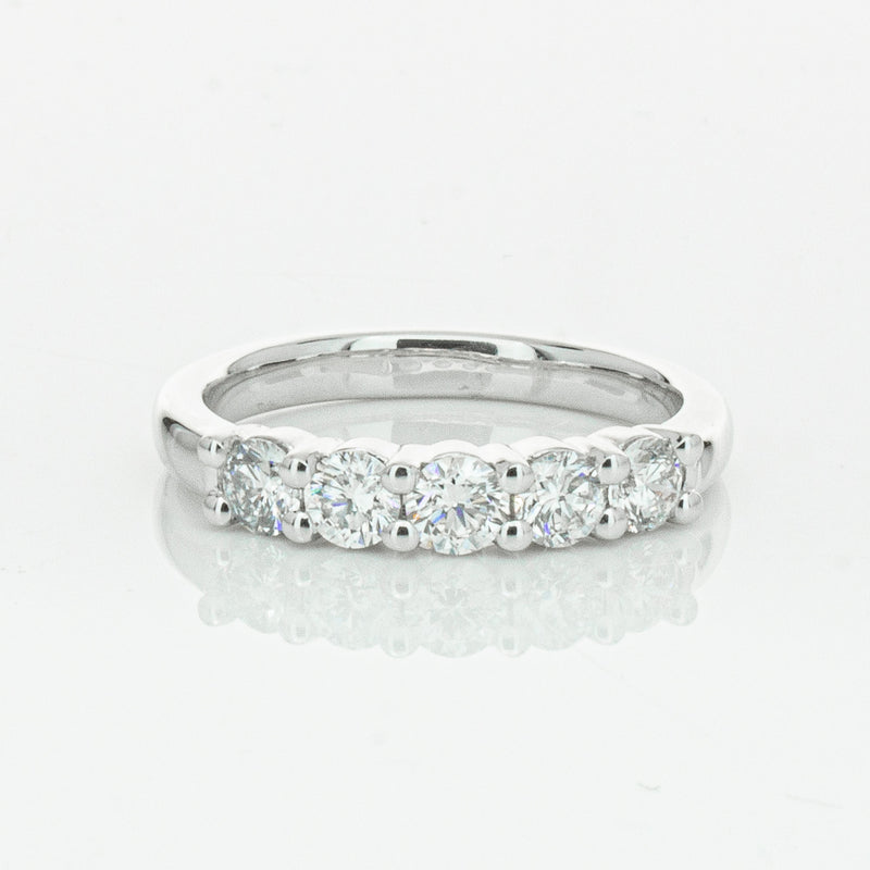 18ct White Gold .80ct Diamond Panorama Ring-Ring-Walker & Hall