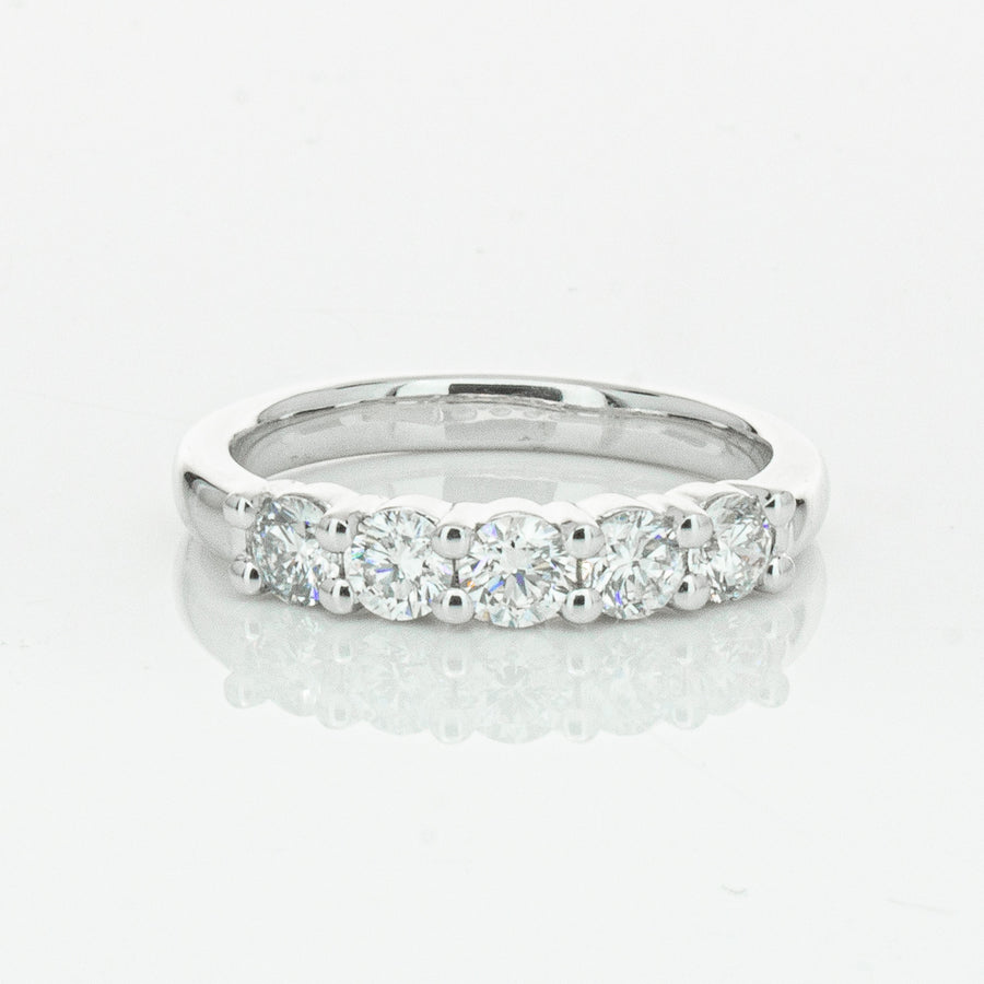 18ct White Gold .80ct Diamond Panorama Ring-Ring-Walker & Hall