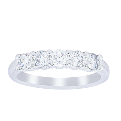 18ct White Gold .80ct Diamond Panorama Ring-Ring-Walker & Hall