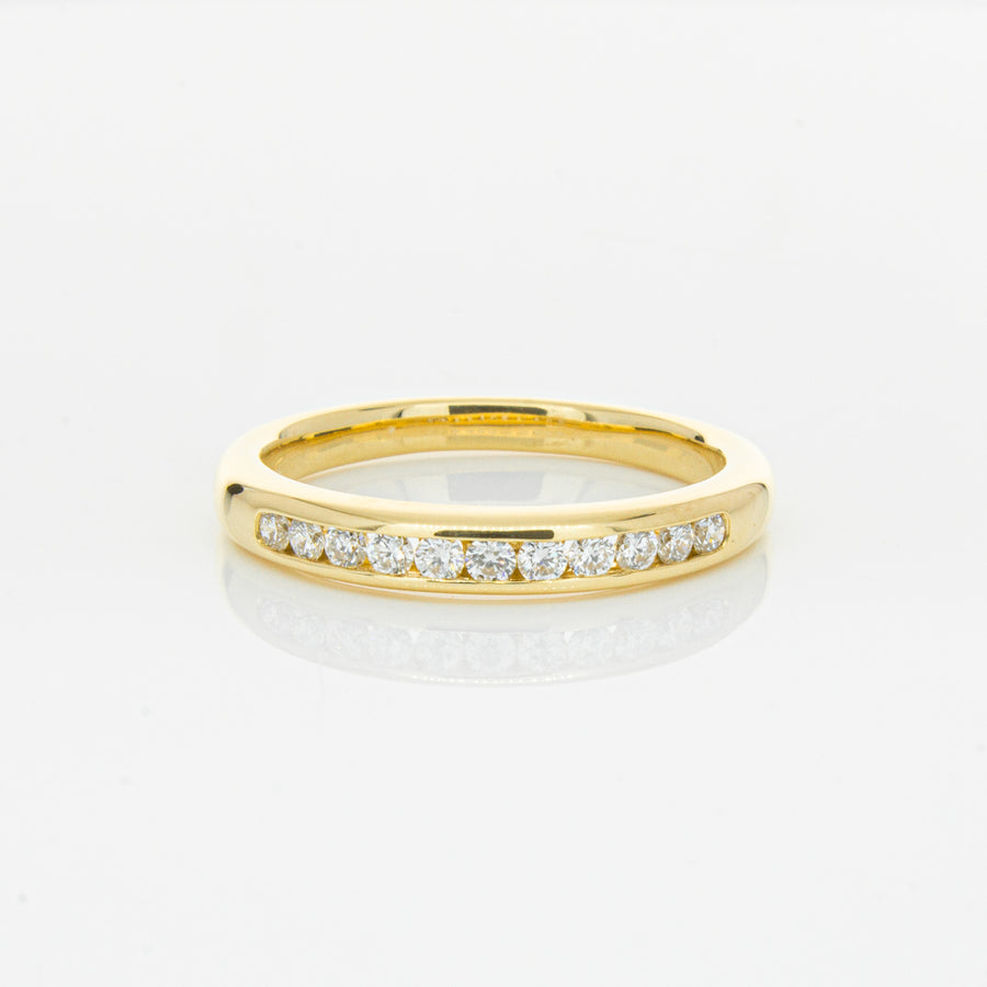 18ct Yellow Gold .25ct Diamond Ring-Ring-Walker & Hall