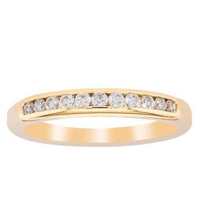 18ct Yellow Gold .25ct Diamond Ring-Ring-Walker & Hall