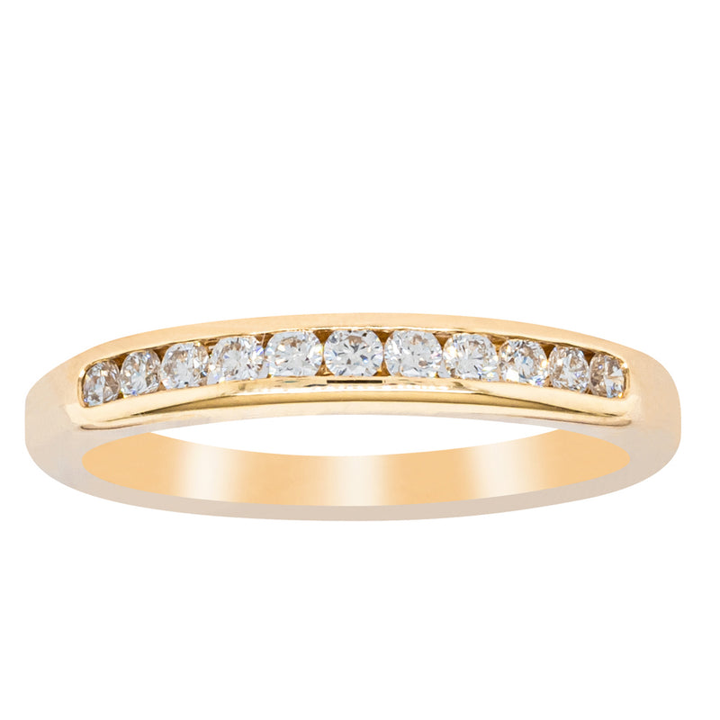 18ct Yellow Gold .25ct Diamond Ring-Ring-Walker & Hall