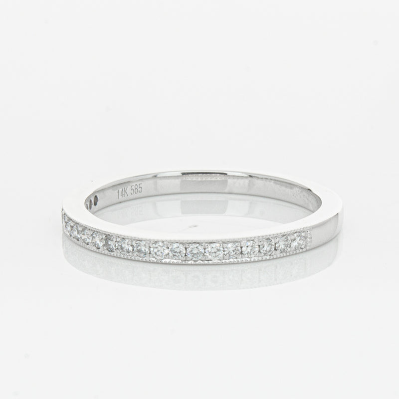 14ct White Gold Diamond Phoebe Band-Ring-Walker & Hall