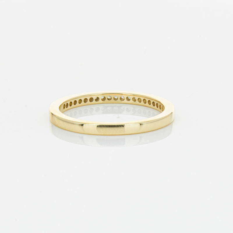 14ct Yellow Gold Diamond Phoebe band-Ring-Walker & Hall