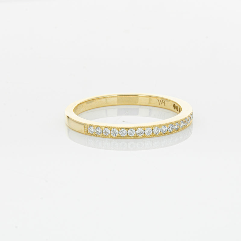 14ct Yellow Gold Diamond Phoebe band-Ring-Walker & Hall