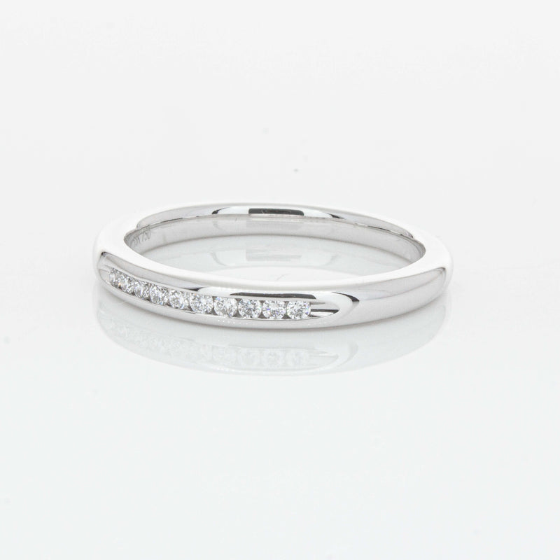 18ct White Gold .09ct Diamond Eternity Ring-Ring-Walker & Hall