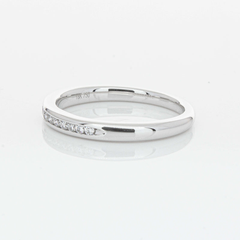 18ct White Gold .09ct Diamond Eternity Ring-Ring-Walker & Hall