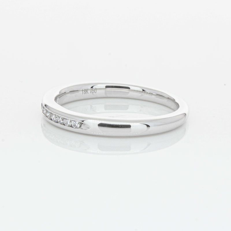 18ct White Gold .09ct Diamond Eternity Ring-Ring-Walker & Hall