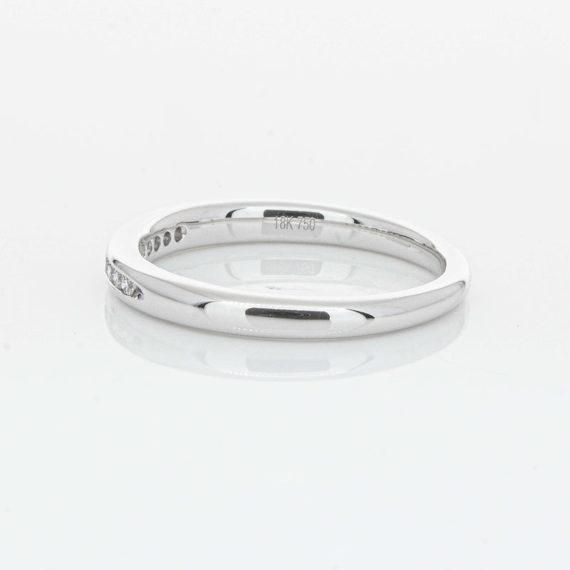 18ct White Gold .09ct Diamond Eternity Ring-Ring-Walker & Hall