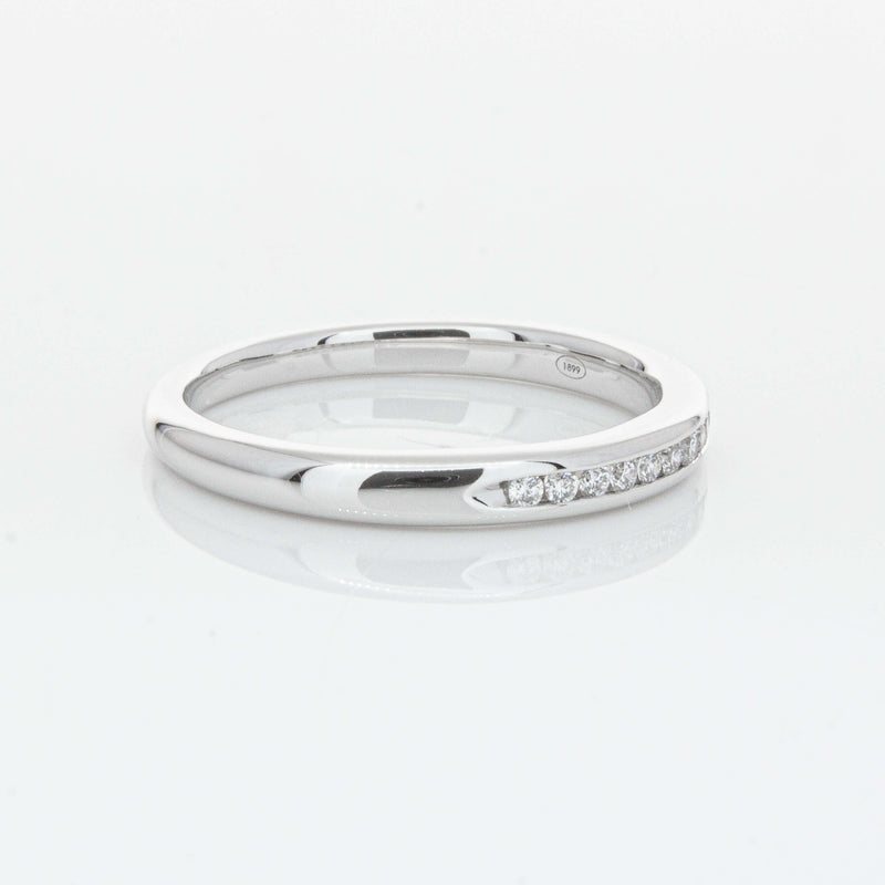 18ct White Gold .09ct Diamond Eternity Ring-Ring-Walker & Hall