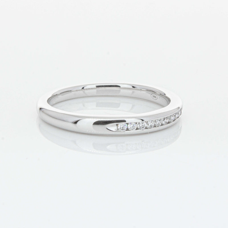 18ct White Gold .09ct Diamond Eternity Ring-Ring-Walker & Hall