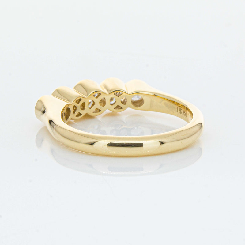 18ct Yellow Gold .78ct Diamond Five-Stone Natalia Ring-Ring-Walker & Hall