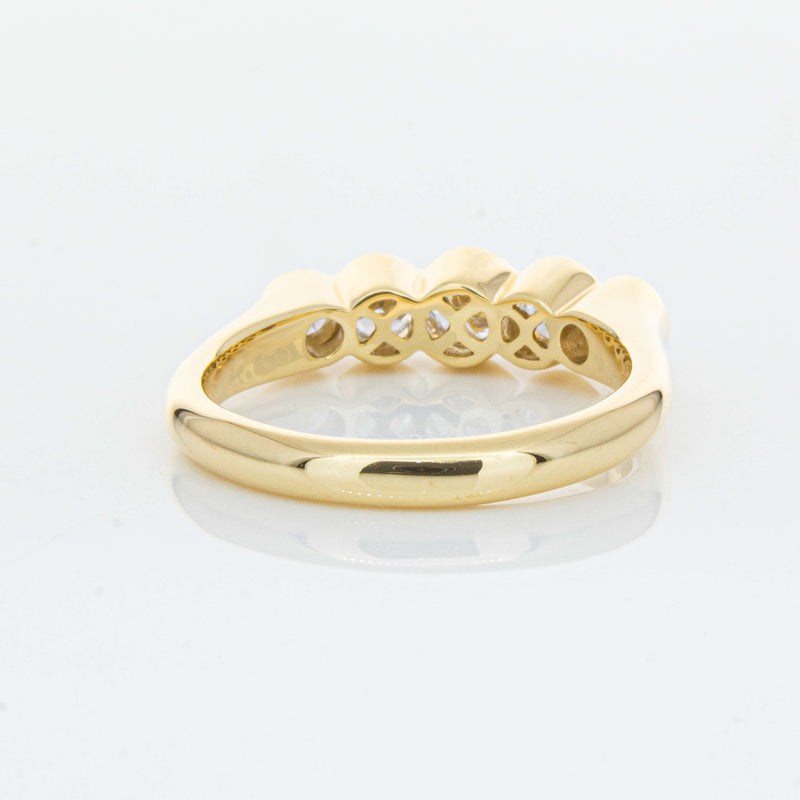 18ct Yellow Gold .78ct Diamond Five-Stone Natalia Ring-Ring-Walker & Hall