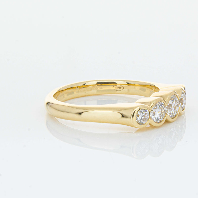 18ct Yellow Gold .78ct Diamond Five-Stone Natalia Ring-Ring-Walker & Hall