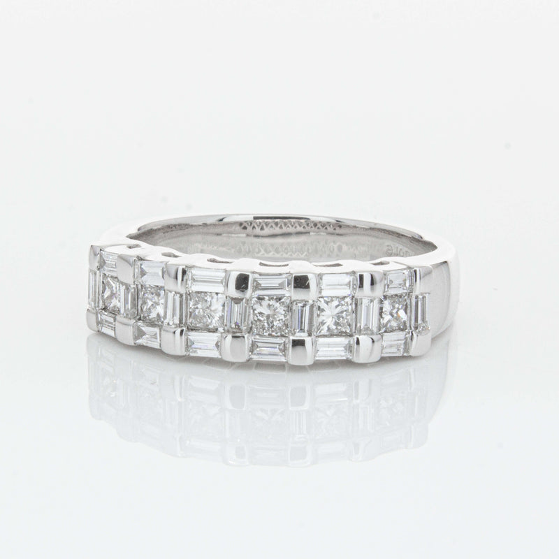 Deja Vu 18ct White Gold 1.12ct Diamond Band-Ring-Walker & Hall