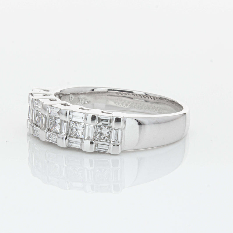Deja Vu 18ct White Gold 1.12ct Diamond Band-Ring-Walker & Hall