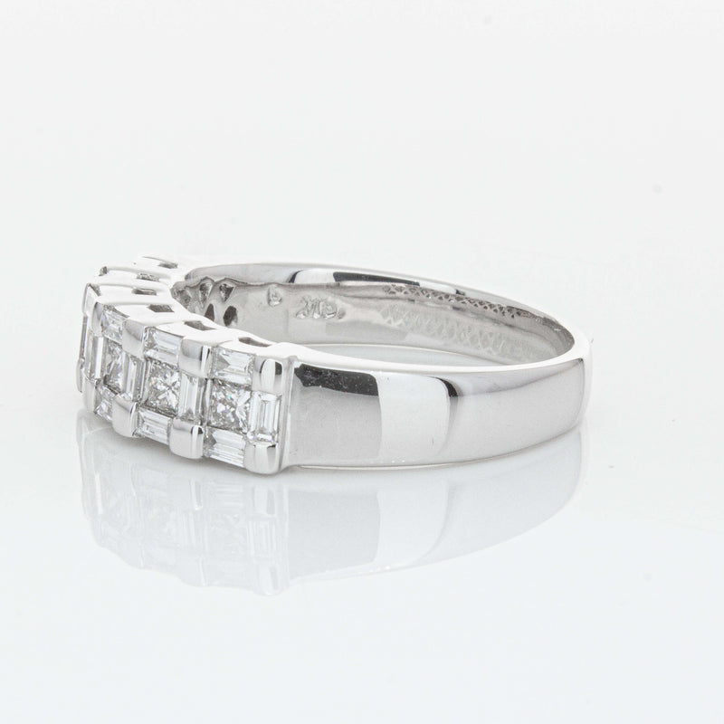 Deja Vu 18ct White Gold 1.12ct Diamond Band-Ring-Walker & Hall