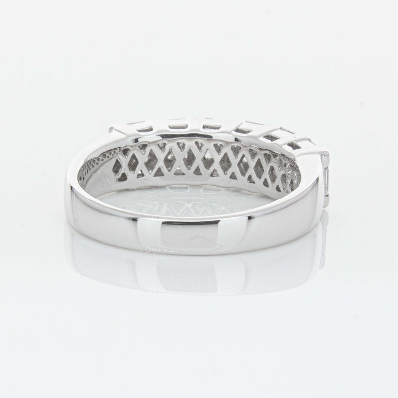 Deja Vu 18ct White Gold 1.12ct Diamond Band-Ring-Walker & Hall