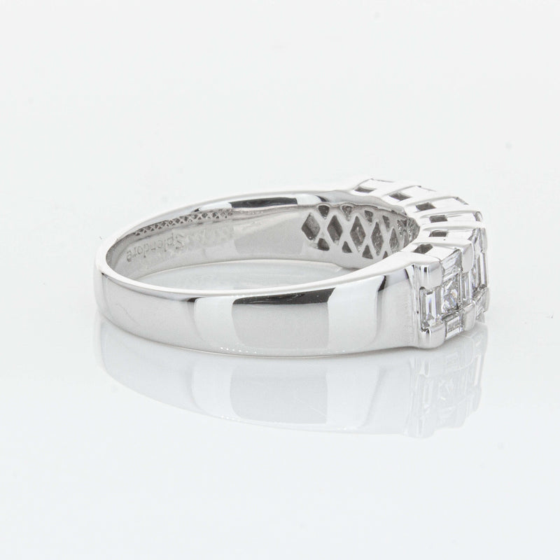 Deja Vu 18ct White Gold 1.12ct Diamond Band-Ring-Walker & Hall