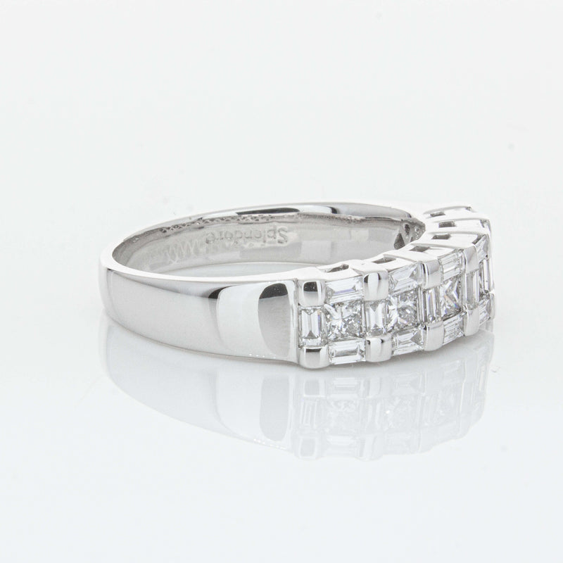 Deja Vu 18ct White Gold 1.12ct Diamond Band-Ring-Walker & Hall