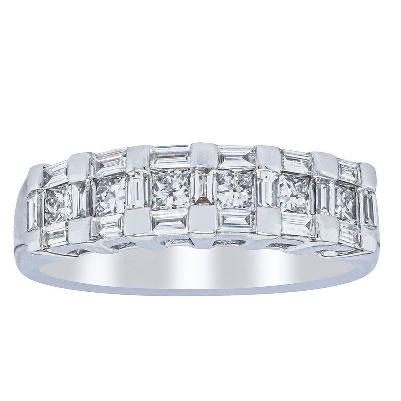 Deja Vu 18ct White Gold 1.12ct Diamond Band-Ring-Walker & Hall