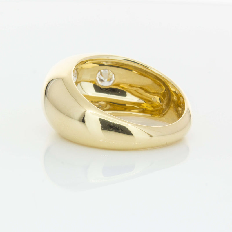 9ct Yellow Gold .50ct Diamond Madonna Ring-Ring-Walker & Hall