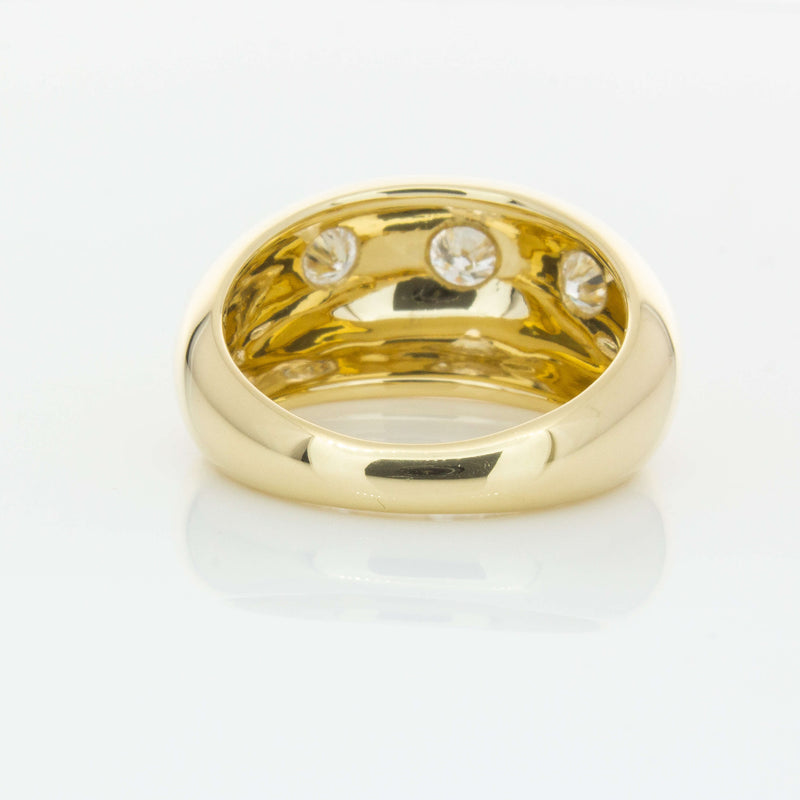 9ct Yellow Gold .50ct Diamond Madonna Ring-Ring-Walker & Hall