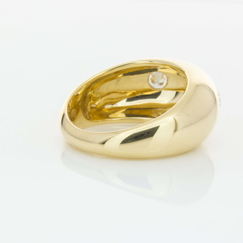 9ct Yellow Gold .50ct Diamond Madonna Ring-Ring-Walker & Hall