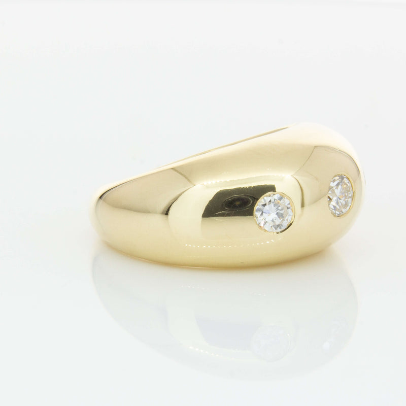 9ct Yellow Gold .50ct Diamond Madonna Ring-Ring-Walker & Hall