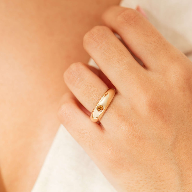 9ct Yellow Gold .16ct Fancy Diamond Kylie Ring-Ring-Walker & Hall