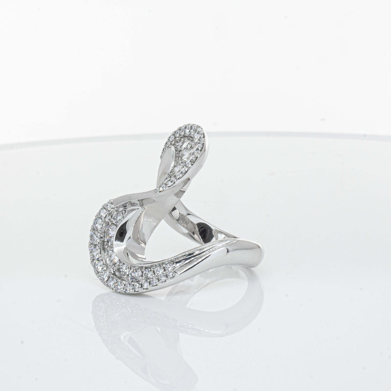 Platinum 1.55ct Diamond Flamenco Ring - Ring - Walker & Hall