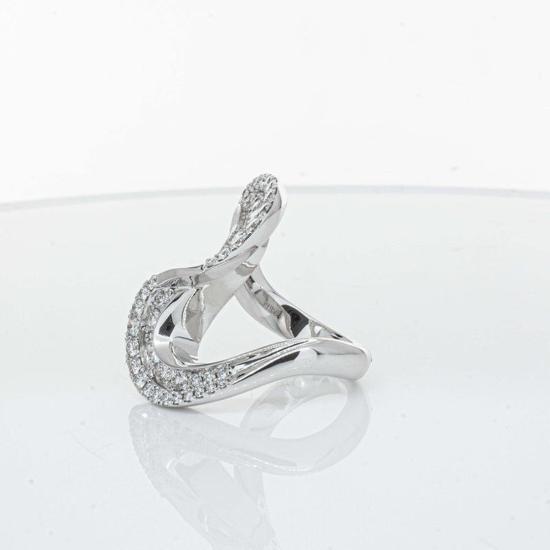 Platinum 1.55ct Diamond Flamenco Ring - Ring - Walker & Hall