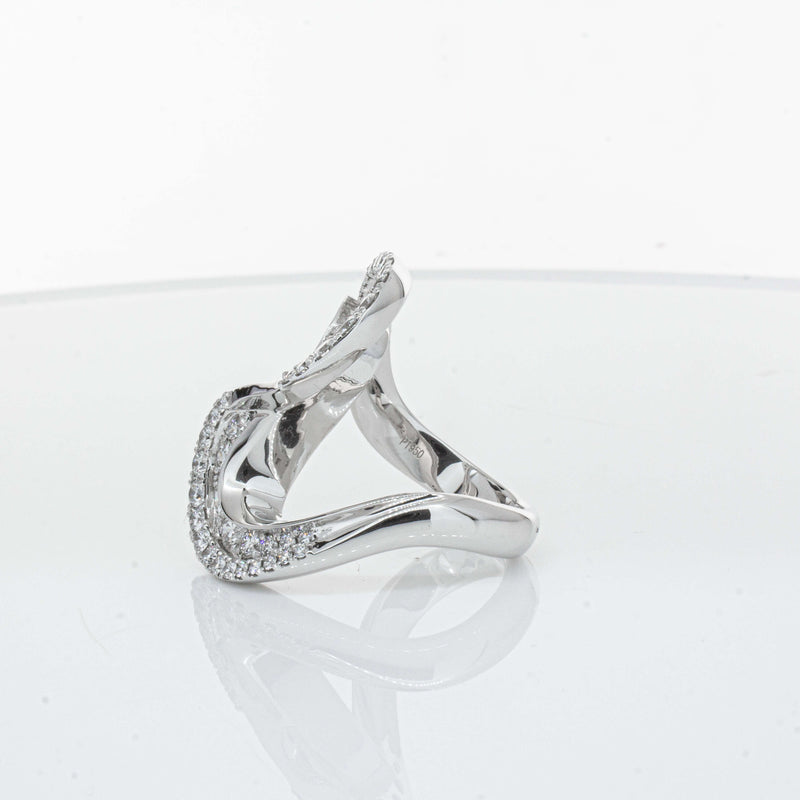 Platinum 1.55ct Diamond Flamenco Ring - Ring - Walker & Hall