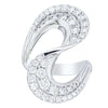 Platinum 1.55ct Diamond Flamenco Ring-Ring-Walker & Hall