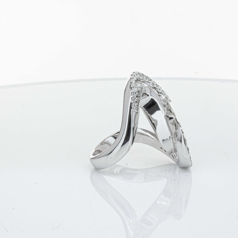 Platinum 1.55ct Diamond Flamenco Ring - Ring - Walker & Hall