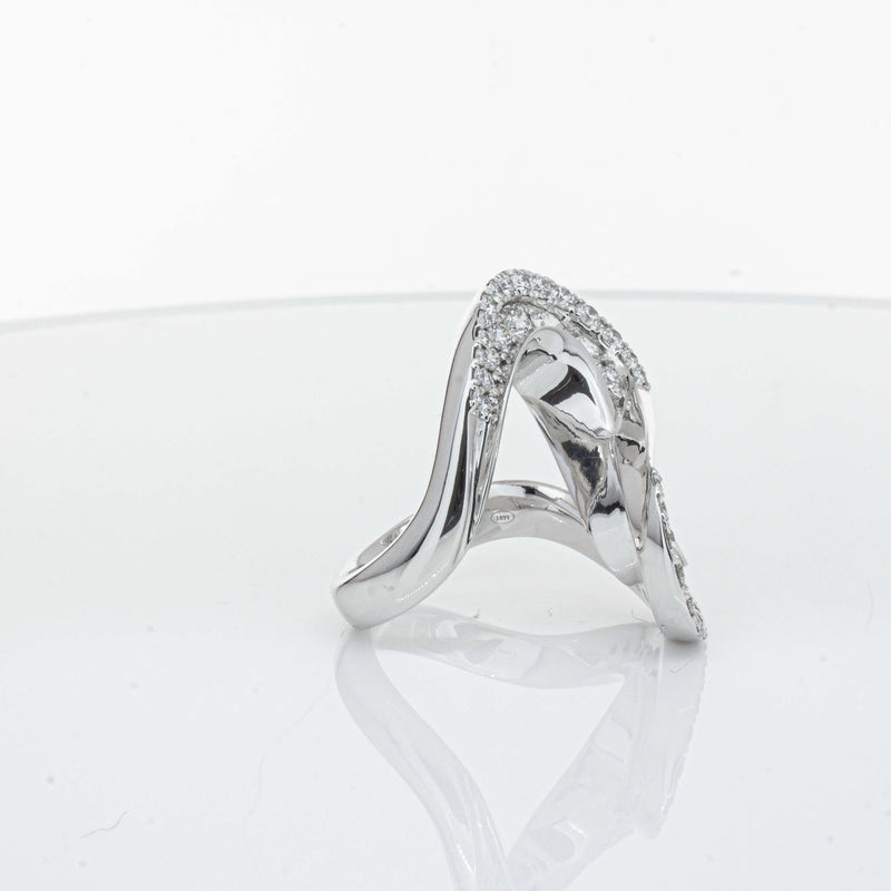 Platinum 1.55ct Diamond Flamenco Ring - Ring - Walker & Hall