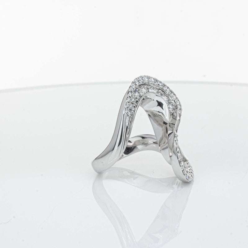 Platinum 1.55ct Diamond Flamenco Ring - Ring - Walker & Hall