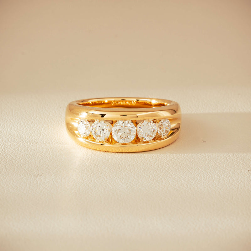 18ct Yellow Gold 1.25ct Diamond Eugenie Ring - Ring - Walker & Hall