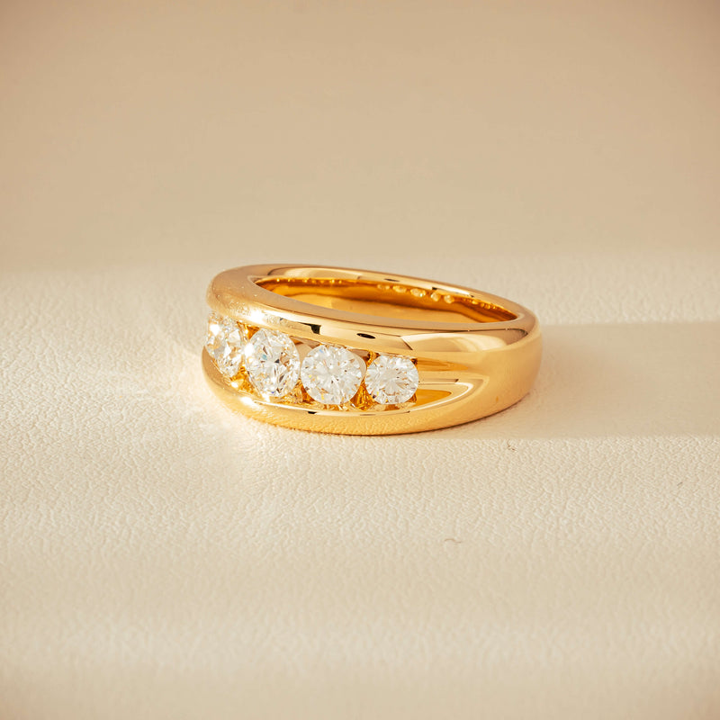 18ct Yellow Gold 1.25ct Diamond Eugenie Ring - Ring - Walker & Hall