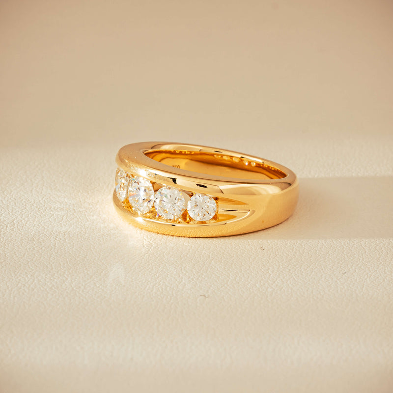 18ct Yellow Gold 1.25ct Diamond Eugenie Ring - Ring - Walker & Hall