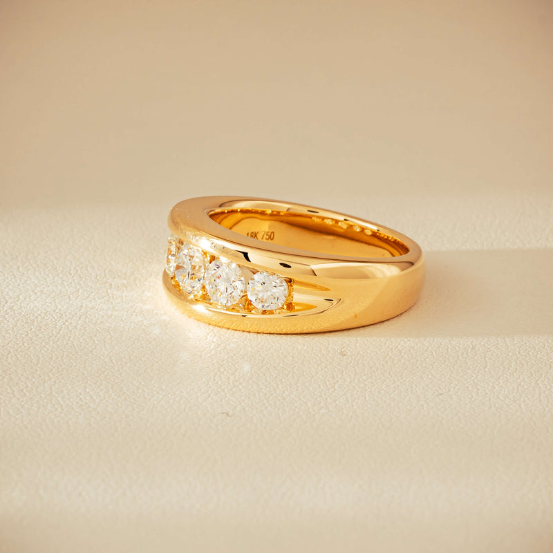 18ct Yellow Gold 1.25ct Diamond Eugenie Ring - Ring - Walker & Hall