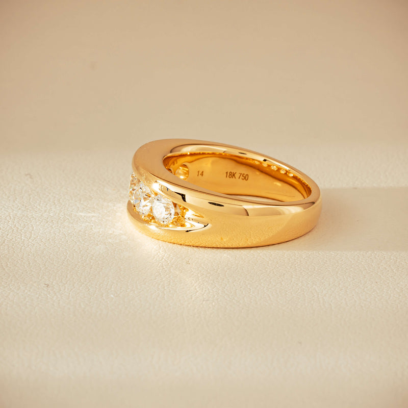 18ct Yellow Gold 1.25ct Diamond Eugenie Ring - Ring - Walker & Hall