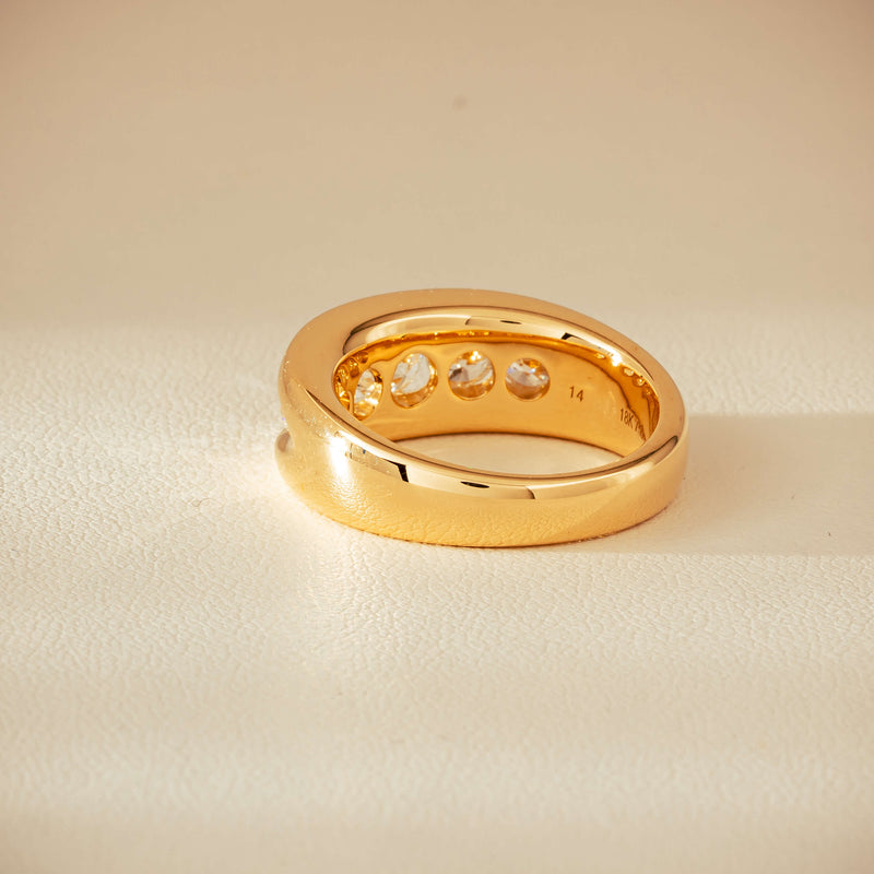 18ct Yellow Gold 1.25ct Diamond Eugenie Ring - Ring - Walker & Hall